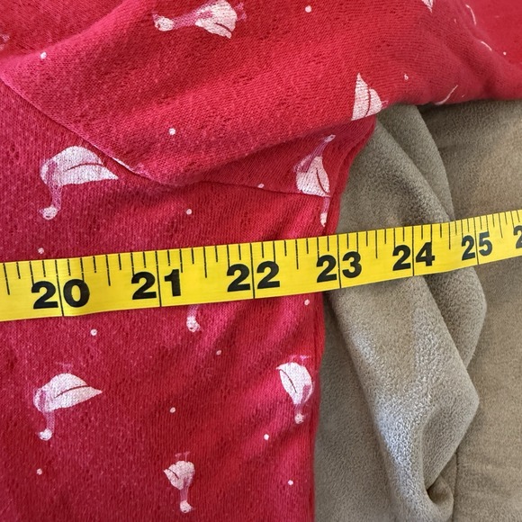 Womens XL Christmas Goose Holiday Sleepwear Red Pajamas Pjs Sleep Pants Top - Picture 6 of 9